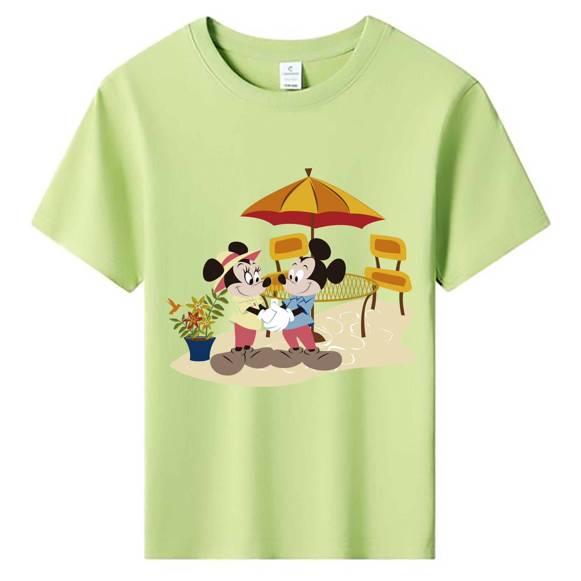 ミッキーマウス Mickey Mouse 綿100％キッズTシャツ（フロントプリント）